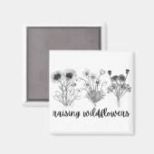 野生の花を育てる マグネット (正面/裏面)