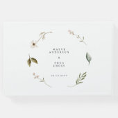 野生の花エレガント結婚ミニマルフローラ ゲストブック (裏面)