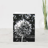 野生の花カード カード (裏面)