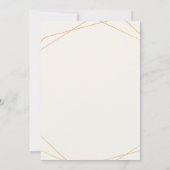 野生の花シダのキノコの葉ウェディングシャワー 招待状 (裏面)