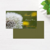 野生の花タンポポ種子結婚式の引き出物ラベル (デスク)