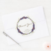 野生の花デイジー感謝していリースお気に入り ラウンドシール (封筒)