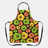 野生の花パターン エプロン (正面)