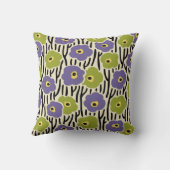 野生の花パターン クッション (裏面)