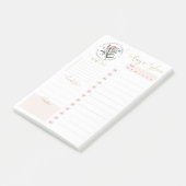 野生の花ピンクの金ゴールド毎日リストPする計画 ポストイット (アングル)