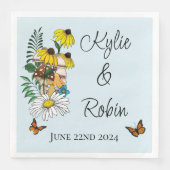 野生の花フローラブルーマッシュルーム結婚ズ (正面)