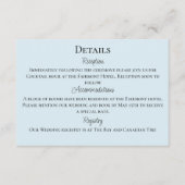 野生の花フローラブルーマッシュルーム エンクロージャーカード (正面)