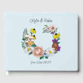 野生の花フローラブルーマッシュルーム ゲストブック (正面)