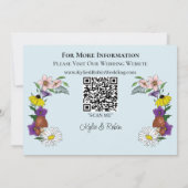 野生の花フローラブルーマッシュルーム セーブザデート (裏面)