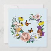 野生の花フローラ青結婚キノコ セーブザデート (裏面)