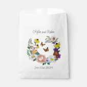 野生の花フローラ青結婚キノコ フェイバーバッグ (正面)