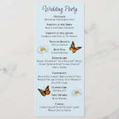 野生の花フローラ青結婚キノコ プログラム (裏面)