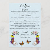 野生の花フローラ青結婚キノコ メニュー (正面)