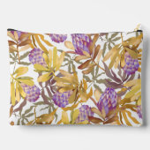 野生の花プロテアホワイト アクセサリーポーチ (裏面)