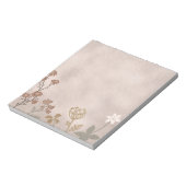 野生の花ミュート色 ノートパッド (回転)