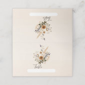 野生の花ヴィンテージフローラバンチボヘミアン結婚ズ プレイスカード (外部開封)