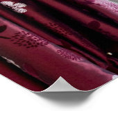 野生の花園に窓を開ける ポスター (角)