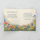 野生の花園　お誕生日おめでとうカード カード (内部)