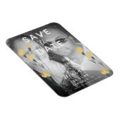 野生の花手描き植物日付を保存 マグネット (右側)