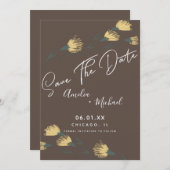 野生の花手描き植物日付保存 (正面/裏面)