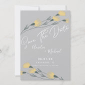 野生の花手描き植物日付保存 (正面)