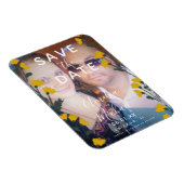 野生の花手描き植物日付保存 マグネット (右側)