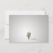 野生の花束の葬儀サンキューカード サンキューカード (裏面)