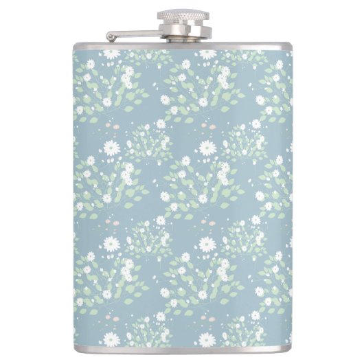 野生の花柄 フラスク (正面)