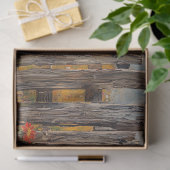 野生の花畑の羊の素朴切り離し 薄葉紙 (ギフト)