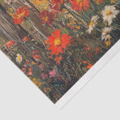 野生の花畑の羊の素朴切り離し 薄葉紙 (詳細)