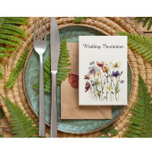 野生の花結婚式招待状 招待状