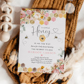 野生の花蜂の赤ちゃんシャワー小さな蜂蜜 招待状