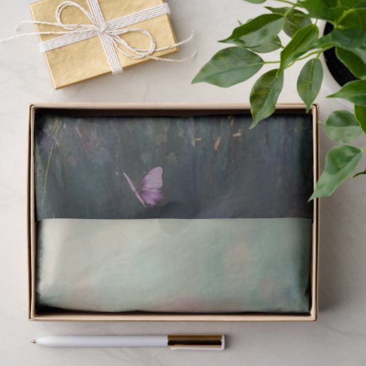 野生の花鮮やか抽象芸術風景 薄葉紙 (ギフト)