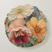 野生の花1 ラウンドクッション (裏面)