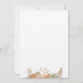 野生の花2日の誕生日の招待 招待状 (裏面)