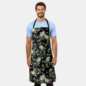 野生の花 エプロン (着用した状態)