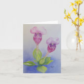 野生の花 カード (黄色い花)