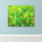 野生の花 キャンバスプリント (インサイチュ (ウッドフロア))