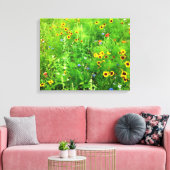野生の花 キャンバスプリント (インサイチュ (リビング))