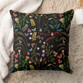 野生の花 クッション (ブランケット)