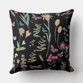 野生の花 クッション (裏面)