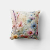 野生の花 クッション (正面)