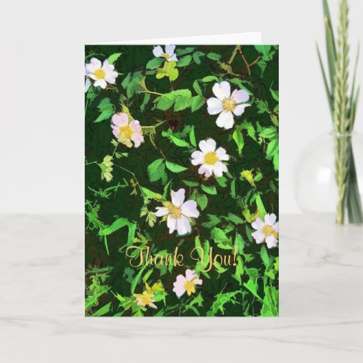 野生の花 サンキューカード (正面)
