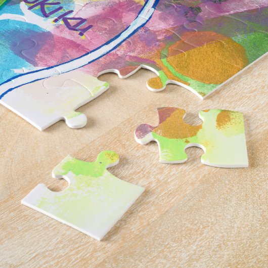 野生の花 ジグソーパズル (側面)