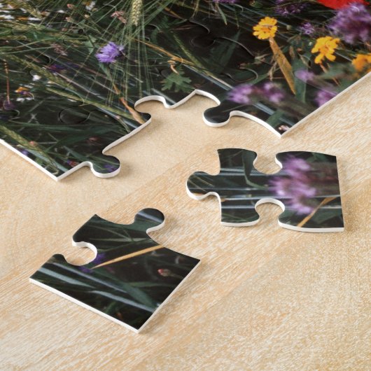 野生の花 ジグソーパズル (側面)