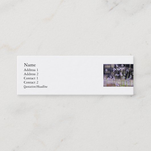 野生の花 スキニー名刺 (正面)