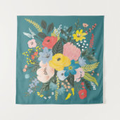 野生の花 タペストリー (正面(横))