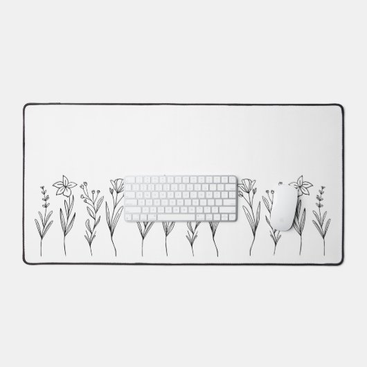野生の花 デスクマット (キーボード&マウス)