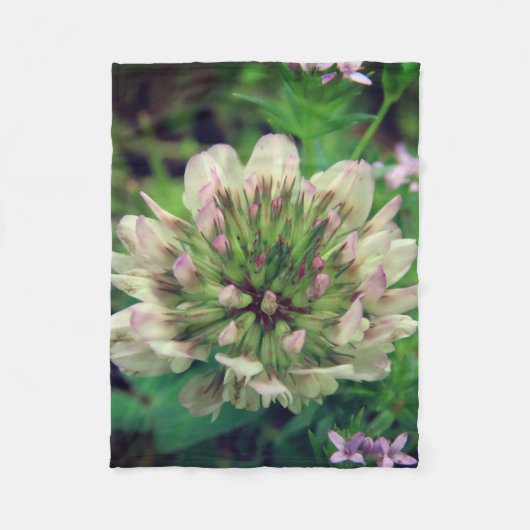 野生の花 フリースブランケット (正面)