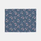 野生の花 フリースブランケット (正面(横))